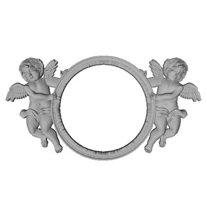 3д резьба макет для памятника stl frame with angels file STL for Artcam and Aspire jdpaint free vector art 3d model download for CNC