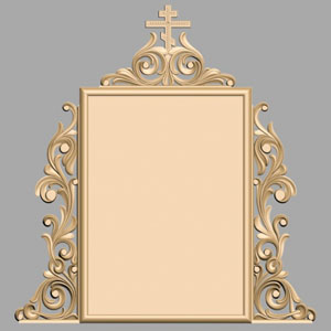 3д резьба макет для памятника stl frame with angels file STL for Artcam and Aspire jdpaint free vector art 3d model download for CNC