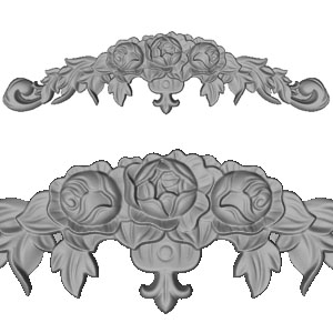 3д резьба макет розы роза для памятника rose stl frame with angels file STL for Artcam and Aspire jdpaint free vector art 3d model download for CNC