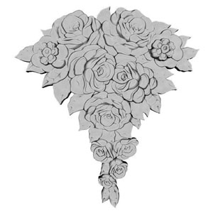 3д резьба макет розы роза для памятника rose stl frame with angels file STL for Artcam and Aspire jdpaint free vector art 3d model download for CNC