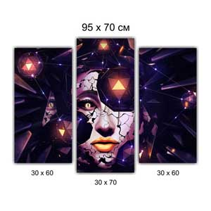 Модульная картина триптих Брест