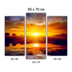 Модульная картина триптих Брест