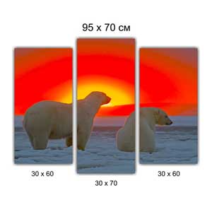 Модульная картина триптих Брест