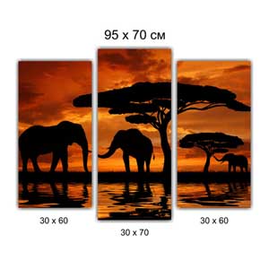 Модульная картина триптих Брест