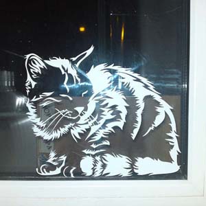 Интерьерная наклейка Кот Брест