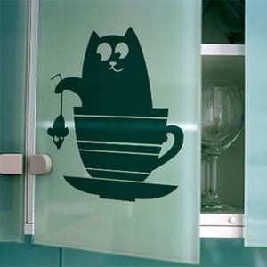 Интерьерная наклейка Кот Брест