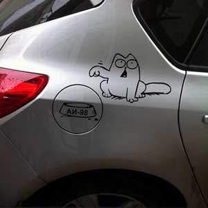 Стикер Саймон просит топливо Наклейка на авто Брест