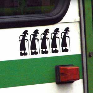 Стикер Бабки Наклейка на авто Брест