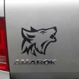 Стикер Волк Наклейка на авто Брест