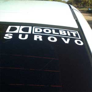 Стикер Долбит Сурово Наклейка на авто Брест