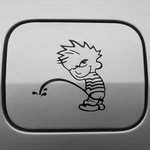 Стикер Писяющий Мальчик Наклейка на авто Брест