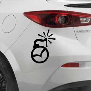 Стикер Мазда Бомба Наклейка на авто Брест