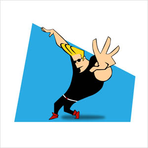 Наклейка в детскую Брест Стикер Johnny Bravo