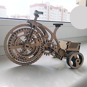 0362_сut велосипед из фанеры, из дерева, деревянный велосипед, макет велосипеда, чертеж, cdr, dxf