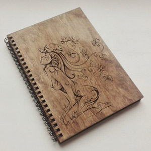 деревянный блокнот, обложка для блокнота из фанеры, обложка с гравировкой, wood notebook, купить, скачать, векторный макет для гравировки, лазерной резки