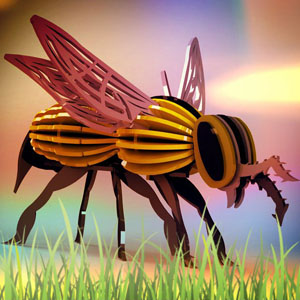 Пчела из фанеры, из дерева, купить, скачать, векторный макет, лазерная резка
