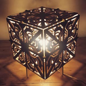 Светильник куб из фанеры, из дерева, купить, скачать, векторный макет, лазерная резка, фрезерная резка