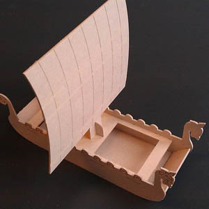 lasercut plywood dragon boats cdr vector векторный макет модель лодка корабль фанера wood фреза