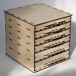 lasercut plywood box cdr vector векторный макет модель коробка органайзер фанера wood фреза