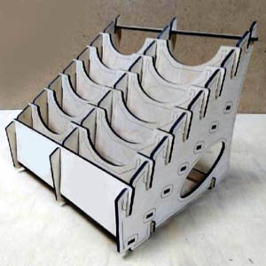 lasercut plywood box cdr vector векторный макет модель коробка органайзер фанера wood фреза