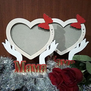 фоторамка маме мама frame photoframe из фанеры макет векторный для резки