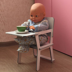 Стульчик для куклы из фанеры playwood toy chair дерева фрезерная резка, макет векторный для резки