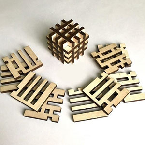 cnc cut wood playwood lattice screen modul перфорация головоломка игра квадрат дерево фанера из дерева для малькика из дерева Дисплей органайзер стенд полка упаковка коробка сувенир из фанеры ажур, макет векторный для резки
