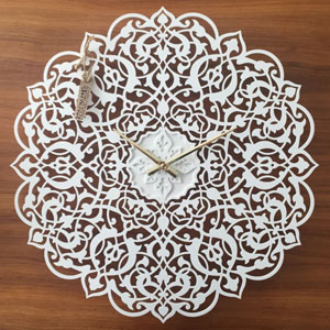 cnc cut wood decal cool playwood часы ажурные круглые с орнаментом из дерева сувенир из фанеры ажур, макет векторный для резки
