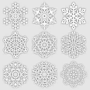 cnc cut wood playwood snowflakes tree toys снежинки игрушки на елку из дерева сувенир из фанеры , макет векторный для резки