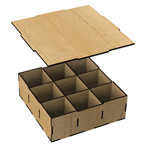 cnc cut wood playwood коробка из фанеры , макет векторный для резки