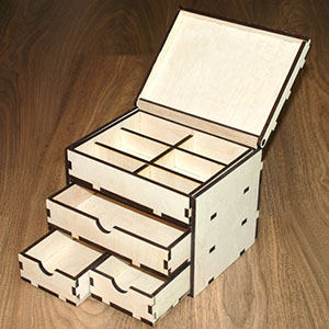 plywood plan lasercut for cnc box коробочка коробка органайзер лазерная резка макет чертеж из фанеры из дерева