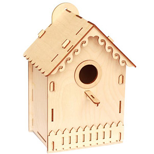 plywood plan lasercut for cnc birdhouse Скворечник лазерная резка макет чертеж из фанеры из дерева