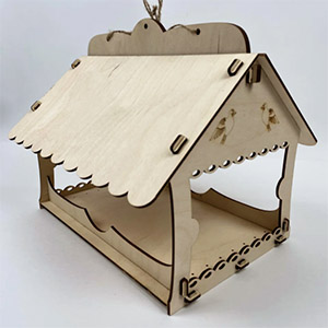 plywood plan lasercut for cnc birdhouse Скворечник Кормушка для птиц, домик для птичеклазерная резка макет чертеж из фанеры из дерева