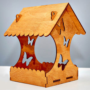 plywood plan lasercut for cnc birdhouse Скворечник Кормушка для птиц, домик для птичеклазерная резка макет чертеж из фанеры из дерева