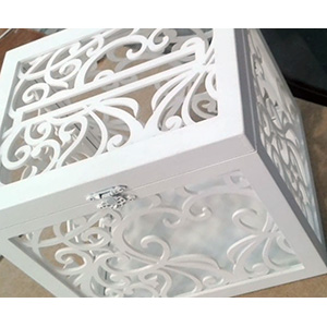 wedding moneybox plan lasercut for cnc Ящик для конвертов с деньгами на свадьбу, лазерная резка макет для cnc для лазера фрезера чертеж из фанеры из дерева