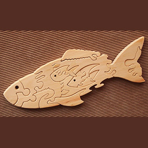 plywood plan lasercut for cnc wood puzzle fish деревянный пазл из дерева рыба рабка лазерная резка макет чертеж из фанеры из дерева