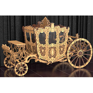 plywood plan lasercut for cnc wedding carriage из дерева Карета лазерная резка макет чертеж из фанеры из дерева