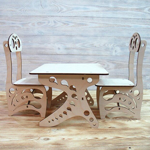 plywood plan lasercut for cnc chair table из дерева мебель Стол и Стулья лазерная резка макет чертеж из фанеры из дерева
