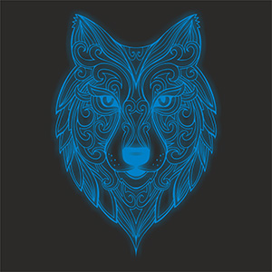 plywood plan 3d illusion wolf head space lasercut for cnc 3d ночник Голова Волка Волк лазерная резка макет чертеж из фанеры из дерева