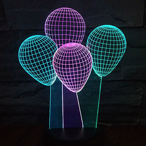 plywood plan 3d led lamp illusion plexiglass baloons lasercut for cnc с 3d сэффектом ночник светильник лампа Воздушные шары из оргстекла плексиглас акрил акриловое стекло лазерная резка оригинал макет чертеж шаблон эскиз из фанеры из дерева из оргстекла