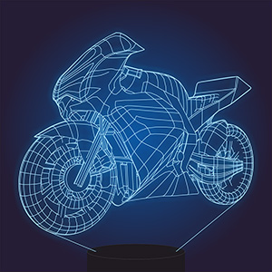 plywood plan 3d led lamp illusion bike plexiglass lasercut for cnc с 3d сэффектом ночник светильник лампа Мотоцикл байк из оргстекла плексиглас акрил акриловое стекло лазерная резка оригинал макет чертеж шаблон эскиз из фанеры из дерева из оргстекла