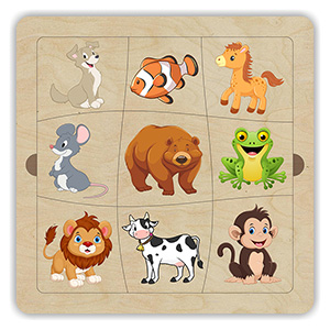 plywood plan animals puzzle toy illusion plexiglass lasercut for cnc Пазл животные с печатью из оргстекла плексиглас акрил акриловое стекло лазерная резка оригинал макет чертеж шаблон эскиз из фанеры из дерева из оргстекла