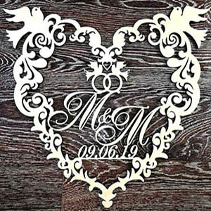 monogramma gerb wedding heart plywood plan layout wood lasercut router for cnc dxf cdr ai pdf монограмма герб именной на свадьбу сердце молодым молодоженам с инициалами сувенир подарок на день рождения пластик металл из металла лазерная резка оригинал макет чертеж схема шаблон эскиз пенопласт пенополистирол из фанеры из дерева из оргстекла из пенопласта