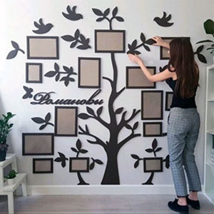 plywood tree photo frame plan plazma layout panno on wall night city wood lasercut router for cnc dxf cdr ai pdf картина Фоторамка Дерево на стену в комнату из металла пластик металл лазерная резка оригинал макет чертеж схема шаблон эскиз из фанеры из дерева из оргстекла плазменная резка панель декоративное панно из металла в формате dxf