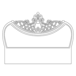 5506_headboard изголовье кровати, ажурная спинка кровати, headboard bed, dxf cdr, из дерева, фрезерная резка, макет чертеж, лекало изголовья спинки кровати cnc, wooden bed head, CNC cutting bedhead