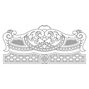 5508_headboard изголовье кровати, ажурная спинка кровати, headboard bed, dxf cdr, из дерева, фрезерная резка, макет чертеж, лекало изголовья спинки кровати cnc, wooden bed head, CNC cutting bedhead