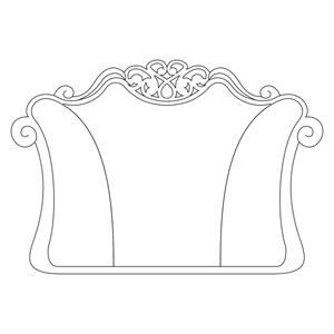 5516_headboard изголовье кровати, ажурная спинка кровати, headboard bed, dxf cdr, из дерева, фрезерная резка, макет чертеж, лекало изголовья спинки кровати cnc, wooden bed head, CNC cutting bedhead