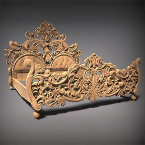 5540_headboard 3d 3д модель изголовье кровати, ажурная спинка кровати, headboard bed 3d model, stl max dxf cdr, из дерева, фрезерная резка, макет чертеж, лекало изголовья спинки кровати cnc, wooden bed head, CNC cutting bedhead