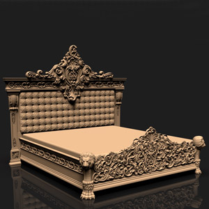 5543_headboard 3d 3д модель изголовье кровати, ажурная спинка кровати, headboard bed 3d model, stl max dxf cdr, из дерева, фрезерная резка, макет чертеж, лекало изголовья спинки кровати cnc, wooden bed head, CNC cutting bedhead, 3d модели для чпу станков в stl-формате, 3d model for CNC router