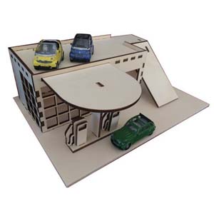 Парковка plywood car shelf dxf cdr ai vector layout plan free 2d for cnc Полка для машинок лазерная резка, фрезерная резка векторный макет лекало раскрой для резки